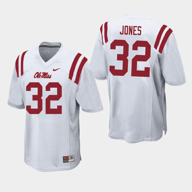 Ole Miss Rebels #32 Jacquez Jones College Football Jerseys Sale-White